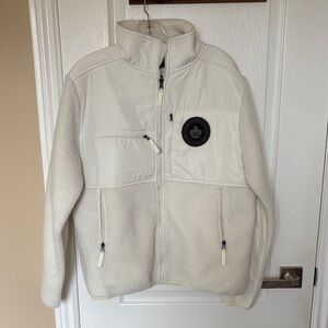Woman  Cream Fleece Jacket